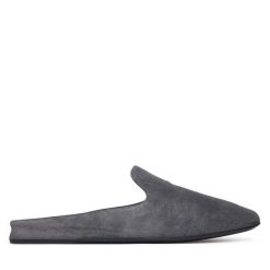 Klapki Max Mara. Szare klapki Max Mara, bez wzorów, bez obcasa. Za 2,109.00 zł.