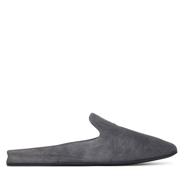 Klapki Max Mara. Szare klapki Max Mara, bez wzorów, bez obcasa. Za 2,109.00 zł.
