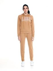 Bluza wytrzymały z bawełna z kaptur na co dzień. Brązowe bluzy LEONE 1947 APPAREL, s, bez wzorów, z bawełny, bez kaptura. Za 168.36 zł.