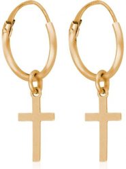 OR ÉCLAT Złote kolczyki-kreole "Croix dorée" rozmiar: onesize. Żółte kolczyki OR ÉCLAT, złote. Za 265.40 zł.