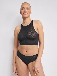 Sloggi Top "Zero Feel" rozmiar: XS. Czarne koszulki sportowe Sloggi, bez wzorów, bez ramiączek. Za 56.53 zł.