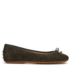Baleriny LAUREN RALPH LAUREN. Zielone baleriny Lauren Ralph Lauren, bez wzorów, bez obcasa. Za 339.99 zł.
