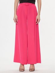 Maryley Spodnie palazzo 24EB509/04FU Różowy Wide Leg. Czerwone spodnie materiałowe Maryley, s, bez wzorów, z materiału. Za 159.99 zł.