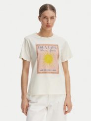 Weekend Max Mara T-Shirt Pantera 2615971032 Écru Regular Fit. T-shirty Weekend Max Mara, s, bez wzorów, z bawełny, bez kołnierzyka, bez ramiączek. Za 449.99 zł.