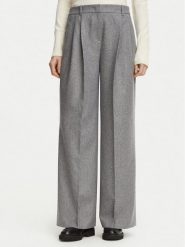 BOSS Spodnie materiałowe Tiana18 50570436 Szary Relaxed Fit. Szare spodnie materiałowe Boss, bez wzorów, z materiału. Za 1,149.00 zł.