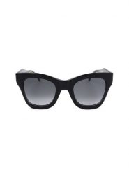 Carolina Herrera Damskie okulary przeciwsłoneczne w kolorze czarno-niebieskim rozmiar: 50. Czarne okulary przeciwsłoneczne Carolina Herrera, bez wzorów, z tworzywa sztucznego. Za 279.95 zł.