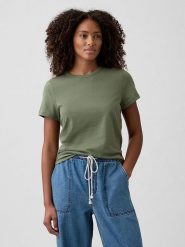 GAP Koszulka w kolorze khaki rozmiar: XL. Brązowe bluzki GAP, xl, bez wzorów, z bawełny, bez kołnierzyka, bez ramiączek. Za 57.60 zł.