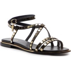 Sandały LIU JO - Susan 04 S19023 T9122 Black 22222. Czarne sandały Liu Jo, bez wzorów, z materiału, bez obcasa, na obcasie, bez zapięcia. W wyprzedaży za 359.00 zł.