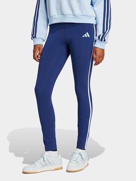 Adidas Legginsy w kolorze granatowym rozmiar: S. Niebieskie legginsy Adidas, s, bez wzorów, z podwyższonym stanem. Za 86.99 zł.