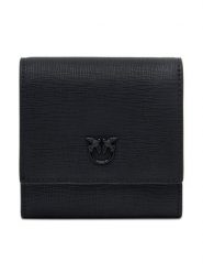 PINKO Mały Portfel Damski Flap Wallet PE 25 PCPL 104355 A29P Czarny. Czarne portfele Pinko, bez wzorów, ze skóry. Za 429.99 zł.