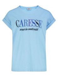 Sublevel Koszulka w kolorze błękitnym rozmiar: XL. Niebieskie bluzki Sublevel, xl, bez wzorów, bez kołnierzyka, bez ramiączek. Za 43.99 zł.