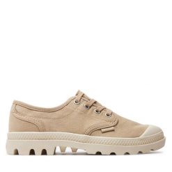 Trampki Palladium. Brązowe trampki Palladium, bez wzorów, bez zapięcia. Za 239.99 zł.