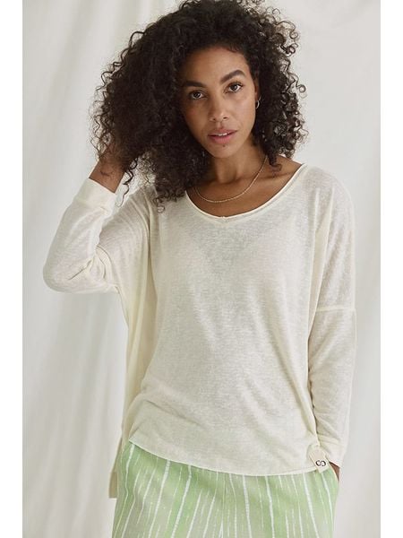 Cotton Candy Koszulka w kolorze kremowym rozmiar: S. Brązowe bluzki Cotton Candy, s, bez wzorów, z asymetrycznym kołnierzem, bez ramiączek. Za 87.19 zł.