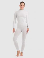 4F Bielizna termoaktywna bezszwowa (dół) damska - szara XS/S. Szara bielizna sportowa 4f, s, bez wzorów. Za 129.99 zł.