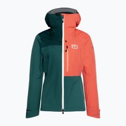 Kurtka skiturowa damska ORTOVOX 3L Ortler. Zielone kurtki narciarskie ORTOVOX, l, bez wzorów, z hardshellu, bez kaptura, narciarskie, Dermizax. Za 1,429.00 zł.