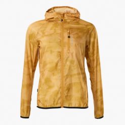 Kurtka → trening → damska → Swedemount → Packable Wind Jacket → szybkoschnąca. Żółte kurtki sportowe SWEDEMOUNT, bez wzorów, z softshellu, bez kaptura, do biegania. Za 199.99 zł.