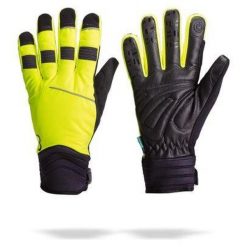 Rękawice zimowe BBB Cycling WaterShield. Żółte rękawiczki BBB CYCLING, bez wzorów, sportowe. Za 283.00 zł.