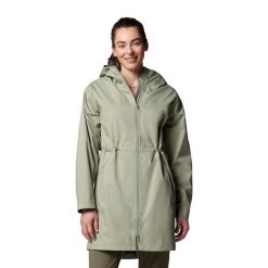 Kurtka softshell damska Columbia Weekend Adventure II Long Shell. Zielone kurtki sportowe Columbia, s, bez wzorów, z softshellu, bez kaptura, trekkingowe. Za 549.99 zł.