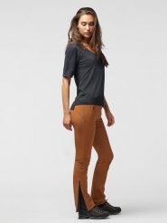 LaMunt Spodnie trekkingowe "Michelle" w kolorze jasnobrązowym rozmiar: 38. Brązowe spodnie dresowe LaMunt, bez wzorów. Za 328.09 zł.