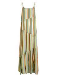 O'Neill Sukienka "Devyn" w kolorze khaki rozmiar: L. Brązowe sukienki O'Neill, l, bez wzorów, z wiskozy, bez kołnierzyka, bez ramiączek, maxi. Za 249.76 zł.