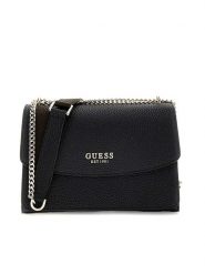Guess Torebka w kolorze czarnym - 24 x 17 x 9 cm rozmiar: onesize. Czarne torby na ramię Guess, z aplikacjami, z materiału, na ramię, bez dodatków. Za 507.51 zł.