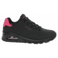 Buty do chodzenia damskie Skechers Uno Pop. Czarne obuwie sportowe Skechers, z materiału, bez zapięcia, trekkingowe. Za 473.00 zł.