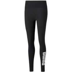 Legginsy Damskie Logo Power. Czarne legginsy Puma, bez wzorów. Za 149.99 zł.