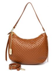 Anna Morellini Skórzana torebka "Matea" w kolorze jasnobrązowym - 32 x 22 x 6 cm rozmiar: onesize. Brązowe torby na ramię Anna Morellini, bez wzorów, z materiału, na ramię, bez dodatków. Za 260.99 zł.