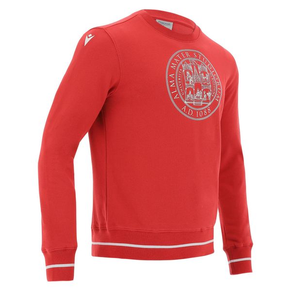 Bluza z okrągłym dekoltem Université de Bologne Merch Bj. Białe bluzy Macron, xl, bez wzorów, z materiału, bez kaptura. Za 252.00 zł.