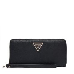 Duży Portfel Damski Guess. Czarne portfele Guess, z aplikacjami. Za 289.99 zł.