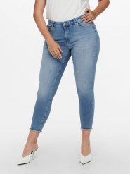 ONLY Carmakoma Dżinsy - Skinny fit - w kolorze błękitnym rozmiar: 48/L32. Niebieskie jeansy Only Carmakoma, l, z aplikacjami. Za 110.04 zł.