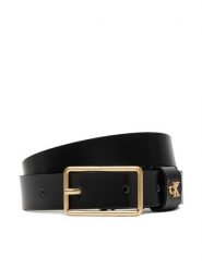 Calvin Klein Pasek Damski Square Buckle Ck Loop 25Mm LV04F7050G Czarny. Czarne paski Calvin Klein, bez wzorów, ze skóry. Za 219.99 zł.