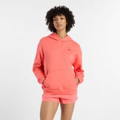 Bluza damska New Balance WT41537DTR – pomarańczowa. Brązowe bluzy New Balance, m, bez wzorów, z bawełny, bez kaptura. Za 249.99 zł.