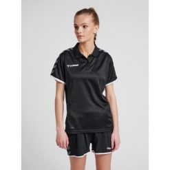 Damska koszulka polo Hummel hmlAUTHENTIC Functional. Niebieskie bluzki Hummel, l, bez wzorów, bez kołnierzyka, bez ramiączek. Za 188.00 zł.