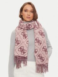 Guess Szalik AW5217 VIS03 Fioletowy. Fioletowe rękawiczki Guess, z aplikacjami, z materiału. Za 269.99 zł.