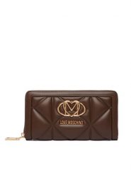 LOVE MOSCHINO Portfel JC5644PP1PLC0300 Brązowy. Brązowe portfele Love Moschino, bez wzorów, ze skóry. Za 529.99 zł.