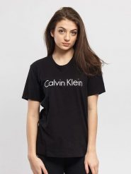 CALVIN KLEIN UNDERWEAR Koszulka w kolorze czarnym rozmiar: M. Czarne bluzki Calvin Klein Underwear, m, bez wzorów, z bawełny, bez kołnierzyka, bez ramiączek. Za 104.89 zł.