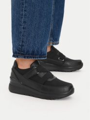 Go Soft Półbuty CEO-3Y9660-1 Czarny. Czarne czółenka GO SOFT, bez wzorów, ze skóry, bez obcasa, na koturnie, bez zapięcia. Za 149.99 zł.