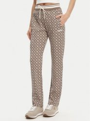 Guess Spodnie dresowe V5YB20 KB212 Brązowy Regular Fit. Brązowe spodnie dresowe Guess, xl, z aplikacjami, z dresówki. Za 359.99 zł.