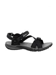 Jack Wolfskin Sandały trekkingowe "Lakewood" w kolorze czarnym rozmiar: 39,5. Czarne sandały Jack Wolfskin, bez wzorów, z otwartym noskiem, bez obcasa, na płaskiej podeszwie, bez zapięcia. Za 193.24 zł.