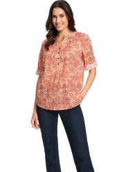 WITT WEIDEN Bluzka w kolorze czerwonym rozmiar: 48. Czerwone bluzki WITT WEIDEN, bez wzorów, z bawełny, bez kołnierzyka, bez ramiączek. Za 39.99 zł.