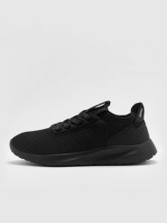 4F Buty lifestyle sneakersy ICHI damskie - czarne 40. Czarne obuwie sportowe 4f, z dzianiny, bez zapięcia, trekkingowe. W wyprzedaży za 99.99 zł.