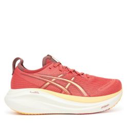 Buty do biegania Asics. Pomarańczowe obuwie sportowe Asics, bez zapięcia, do biegania. Za 899.99 zł.