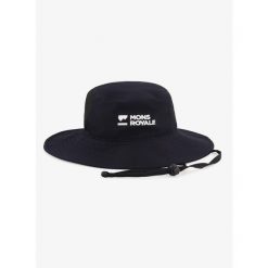Kapelusz turystyczny Mons Royale Velocity Bucket Hat. Czarne kapelusze Mons Royale, bez wzorów. Za 140.99 zł.