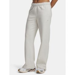Spodnie Dresowe Damskie UA Icon Vida Flc Pant 6004853-110. Białe spodnie dresowe Under Armour, bez wzorów, z dresówki. Za 173.99 zł.
