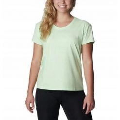 Columbia Koszulka Damska Sportowa T-Shirt Sun Trek 1940543372. Zielone koszulki sportowe Columbia, bez wzorów, bez ramiączek. Za 54.99 zł.
