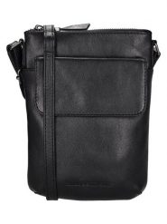 HIDE & STITCHES Skórzana torebka "Porto" w kolorze czarnym - 12 x 22 x 7 cm rozmiar: onesize. Czarne torby na ramię HIDE & STITCHES, bez wzorów, z materiału, na ramię, bez dodatków. Za 173.99 zł.