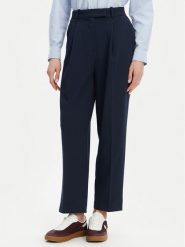 Tommy Hilfiger Chinosy WW0WW44793 Granatowy Tapered Fit. Niebieskie spodnie materiałowe TOMMY HILFIGER, bez wzorów, z syntetyku. Za 479.99 zł.