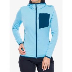 Bluza polarowa damska CMP Solvixa. Niebieskie bluzy sportowe CMP, bez wzorów, z polaru, bez kaptura. Za 257.19 zł.