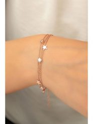 Lodie Silver Srebrna bransoletka z elementami ozdobnymi rozmiar: onesize. Szare bransoletki Lodie Silver, z cyrkonią, srebrne. Za 61.95 zł.